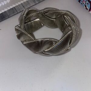 Plunder Silver Coil Bracelet